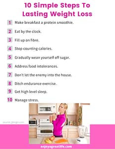 jj virgin 10 simple steps to lasting weight loss