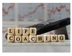 life coaching wooden letters