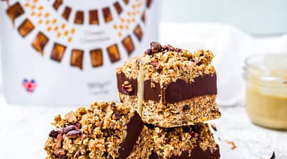 great british porridge co tahini fudge bars