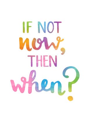 life coaching if not now then when?