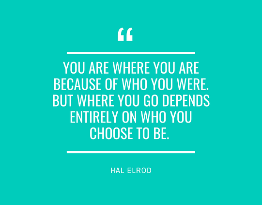 Hal Elrod Quote You Are Where You Are Because Life Coaching Quote Goals