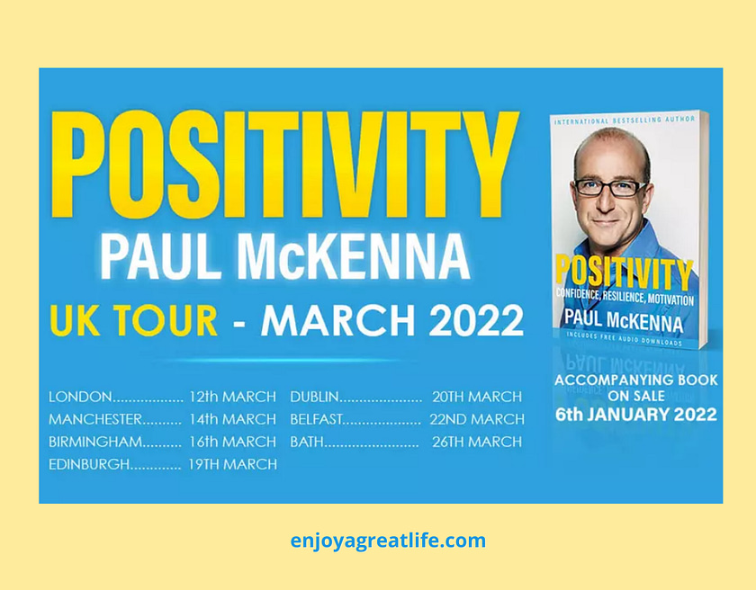 paul mckenna positivity tour 2022 advert