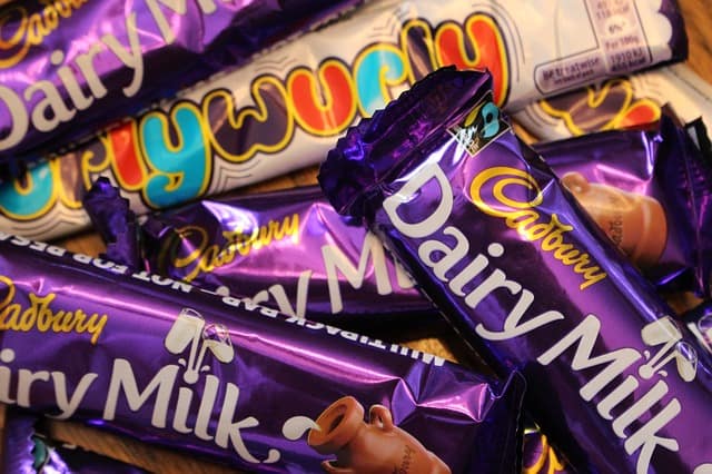 selection of cadbury's chocolate