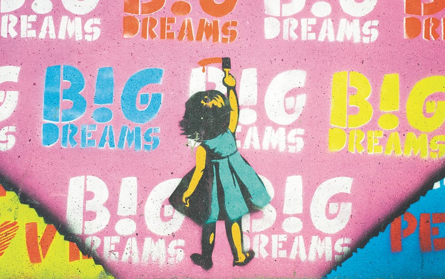 small child painting big dreams dream big life goals life coaching