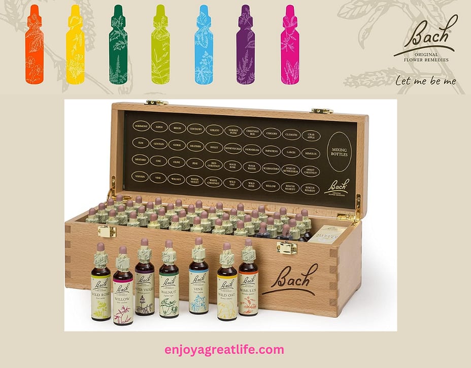 bach flower remedies wooden box set full of remedies for emotional wellbeing
