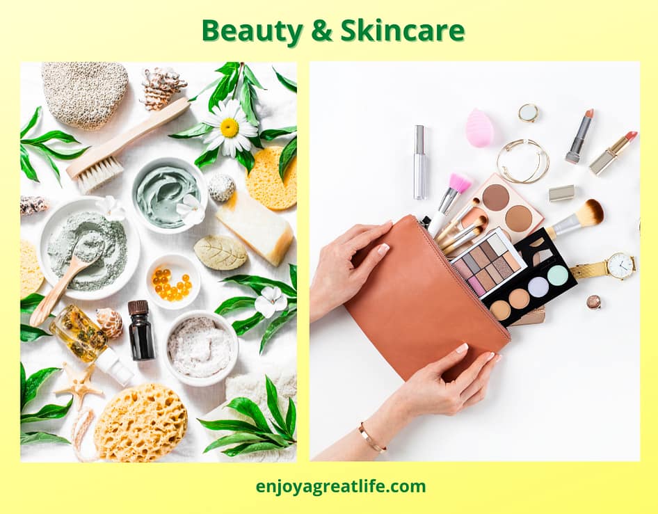 beauty and skincare products
